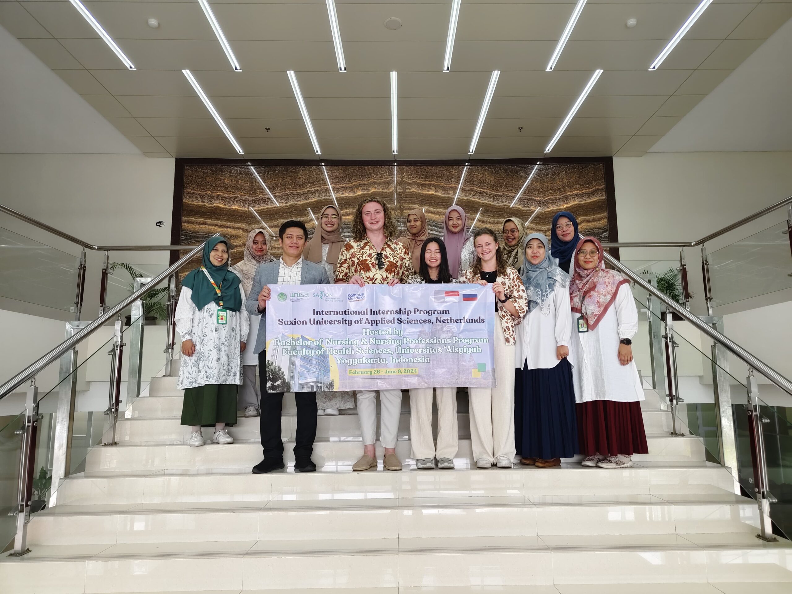 International Internship Program Saxion University Belanda di UNISA Yogyakarta